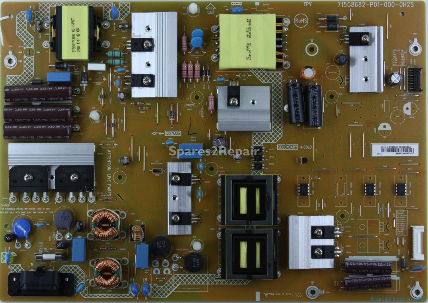 Philps 65PUS6162/05 - Power Supply - 715G8682-P01-000-0H2S - PLTVGI451XAN8