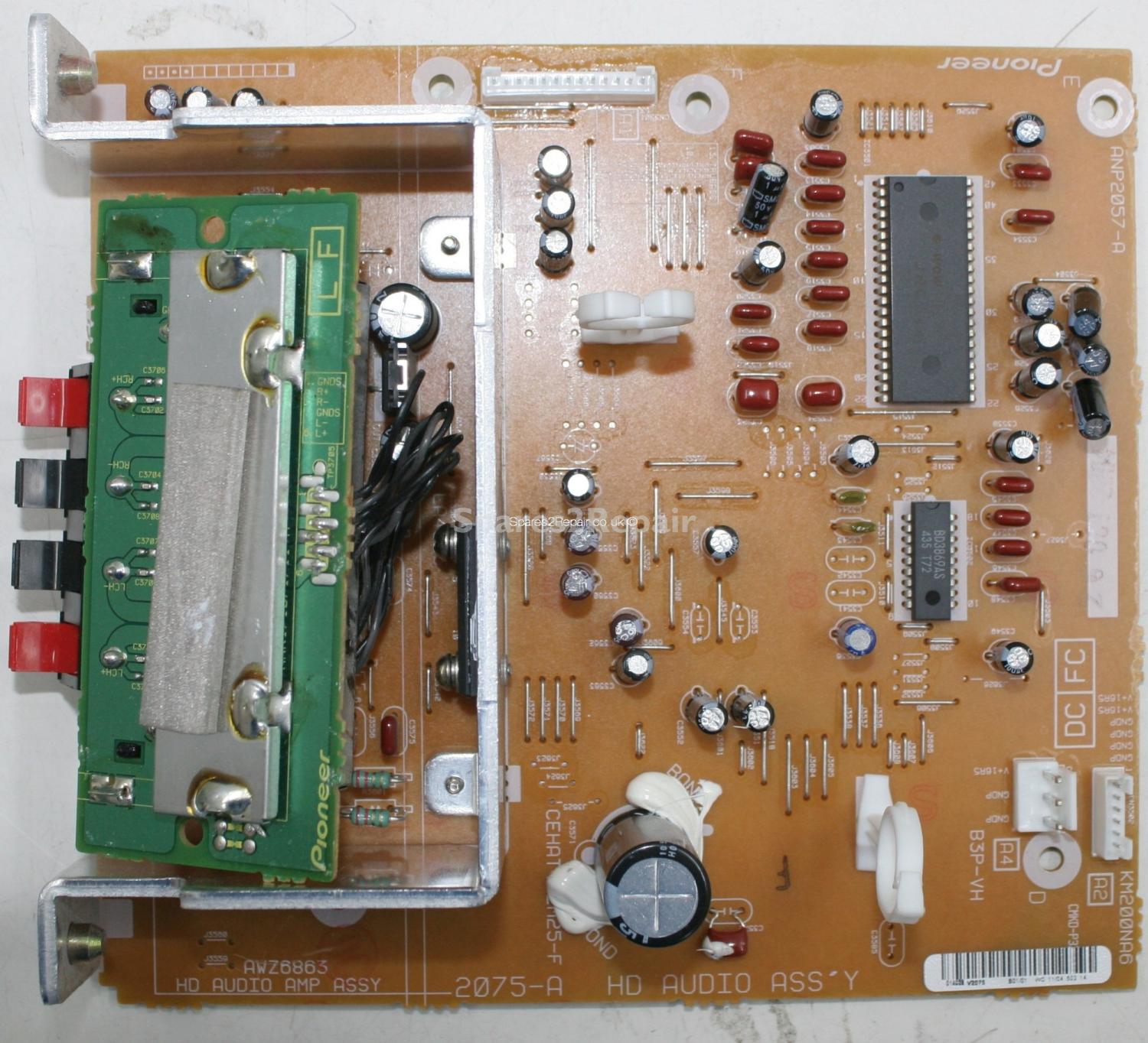 Pioneer PDP-435PE - Audio - AWZ6863 - ANP2057-A - AWZ6864