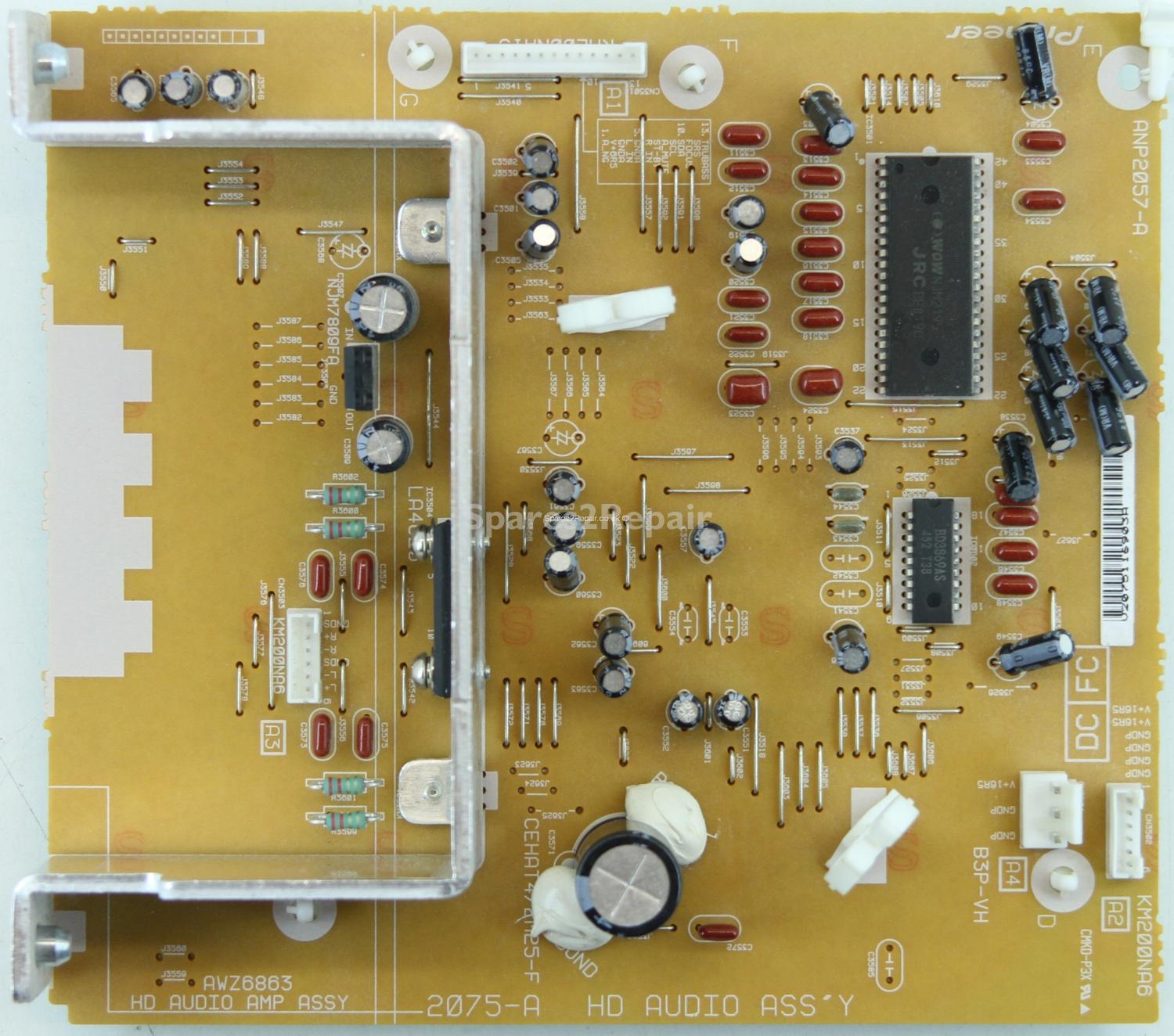 Pioneer PDP-435PE - Audio - AWZ6863 - ANP2057-A - AWZ6864