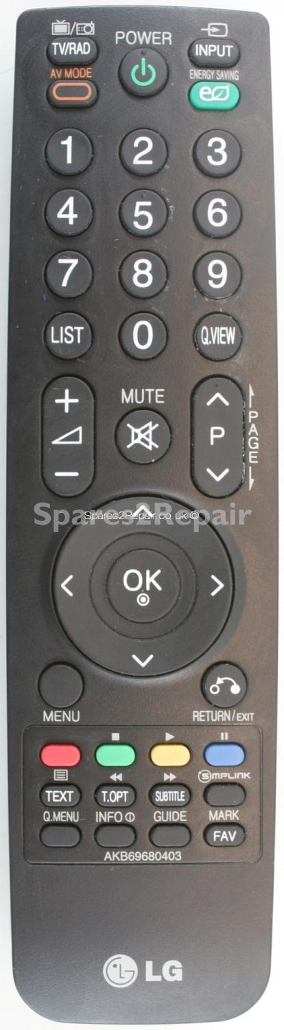 LG AKB69680403 Remote Control (Original) - Grade D