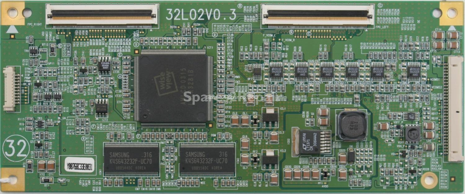 Samsung LW32A23WX - LVDS - 32L02V0.3 - LJ94-00768C