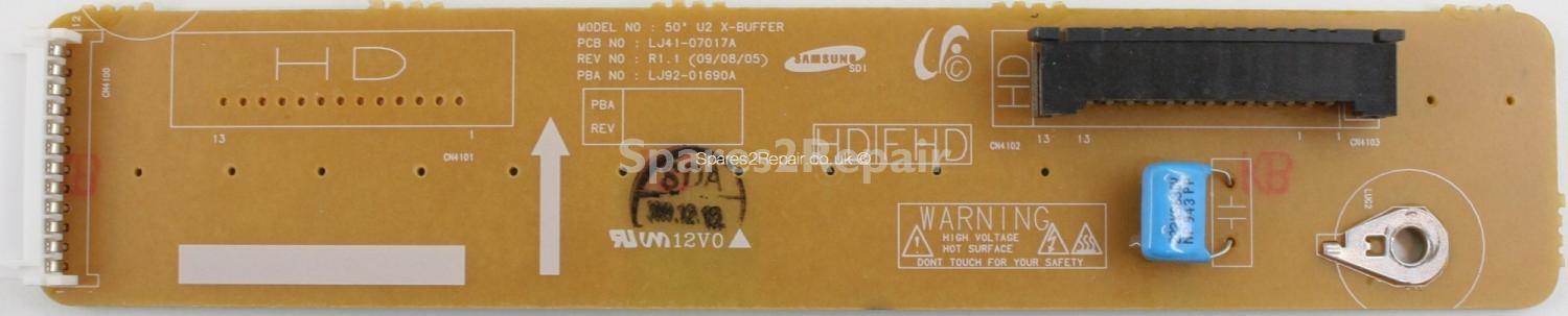 Samsung PS-50B451B2W - X-BUFFER - LJ92-01690A - LJ41-07017A R1.1 - 50 U2 X-BUFFER