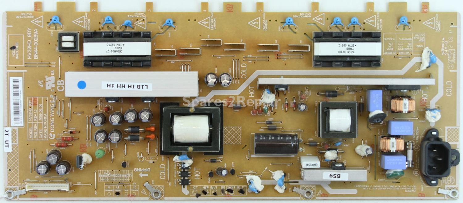 Samsung LE32B350F1W - PSU - BN44-00289A - HV32HD_9DY - REV 1.3