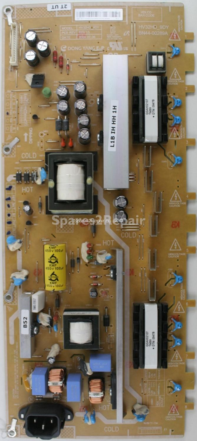 Samsung LE32B350F1W - PSU - BN44-00289A - HV32HD_9DY - REV 1.5