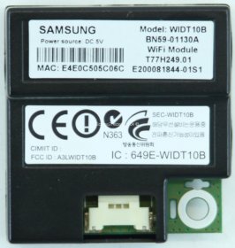 Samsung PS59D6900DK - WiFi Module - BN59-01130A - WIDT10B - T77H249.01 - 649E-WIDT10B