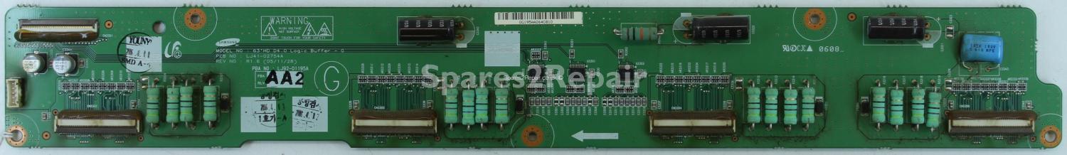 Samsung PS63PSH - Buffer - LJ41-02754A R1.6 - LJ92-01195A A2 - 63HD D4.0 Logic Buffer -G