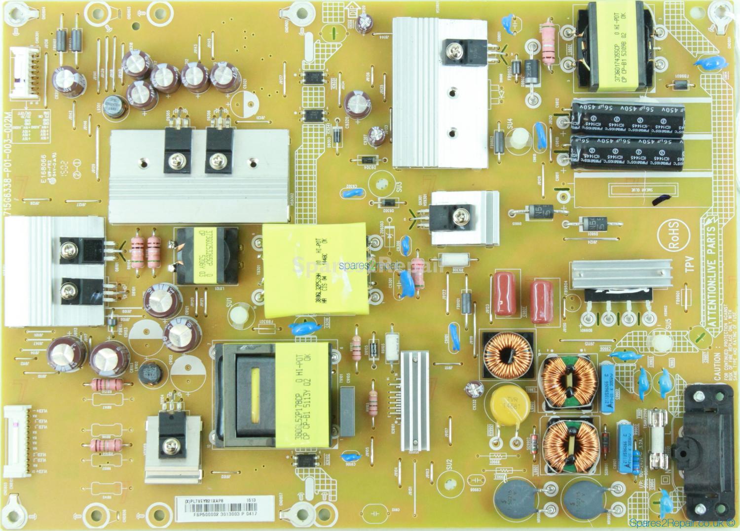 Sharp LC-50LD271K - PSU - PLTVEY821XAP8 - 715G6338-P01-003-002M