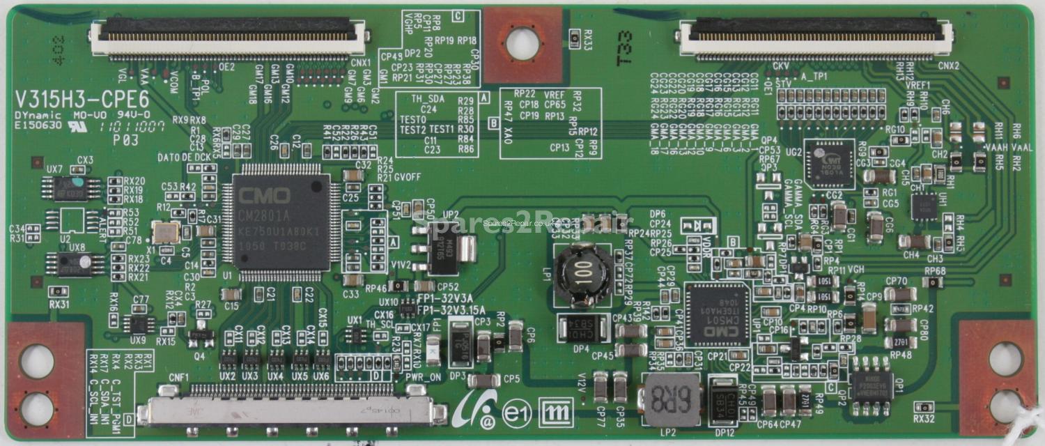 Sony KDL-40CX523 - T-Con - V315H3-CPE6 - 35-D057146