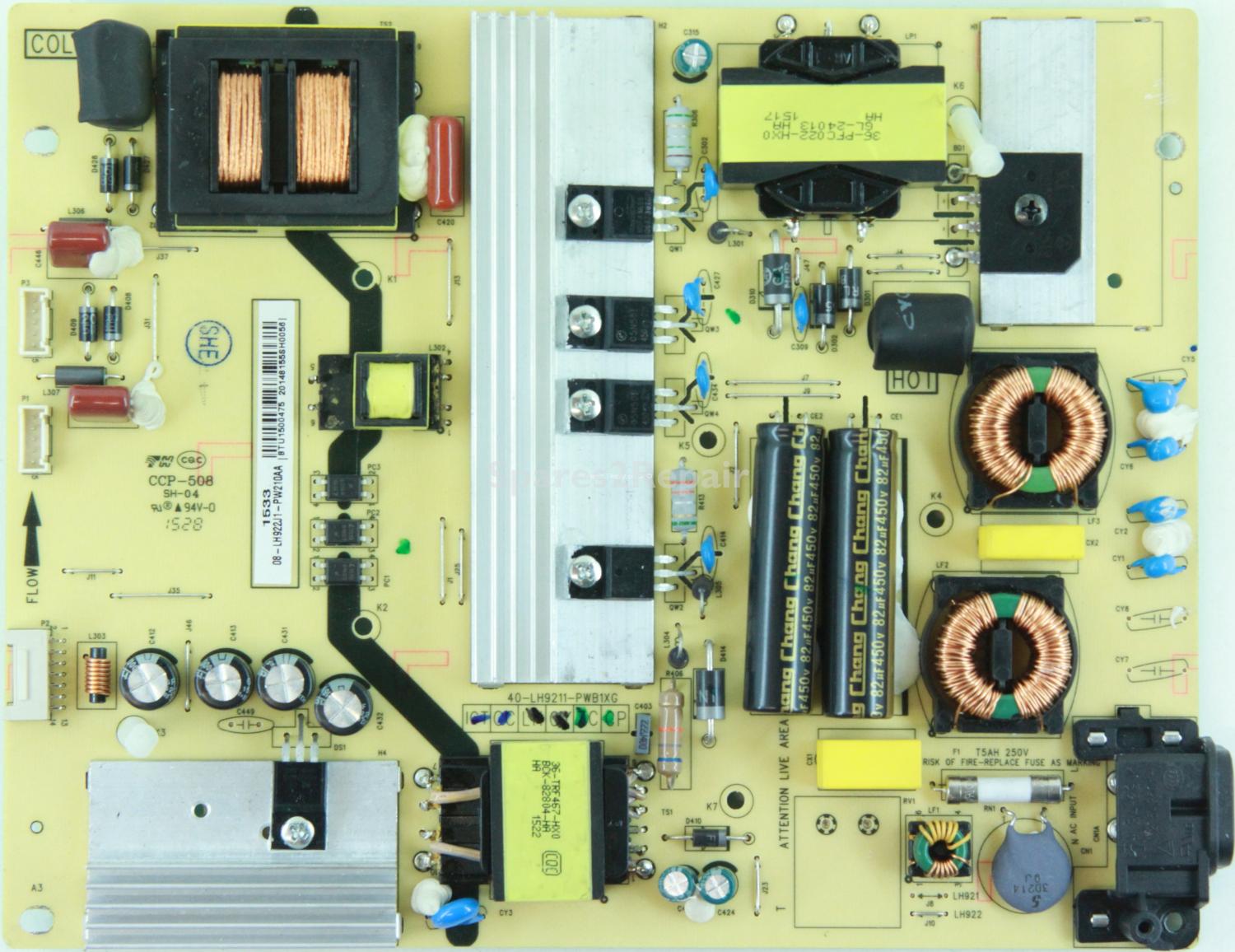 TCL F50S3805 - Power Supply - 08-LH922J1-PW210AA - 40-LH9211-PWB1XG