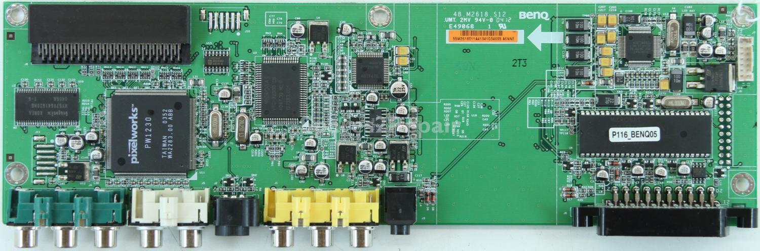 Thomson 27LCDB03BW - Main AV - 48.M2618.S12 - 55.M2618.011